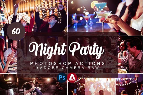 Night Party Photoshop Actions Download