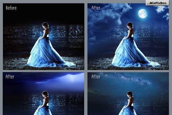 Night Sky PS Actions