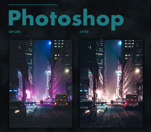 Night Time Photoshop Action
