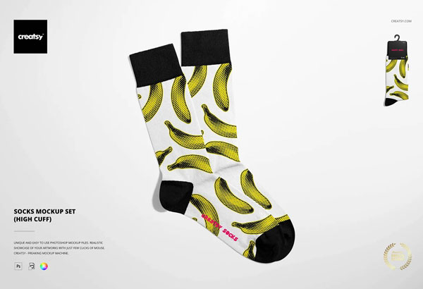 No Show Socks Mock-up
