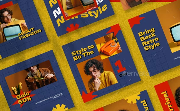 Noko Retro Instagram Template