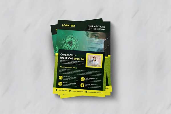 Novel Coronavirus Outbreak Flyer Design