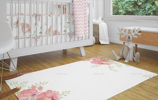 Nursery Carpets Mockup Templates