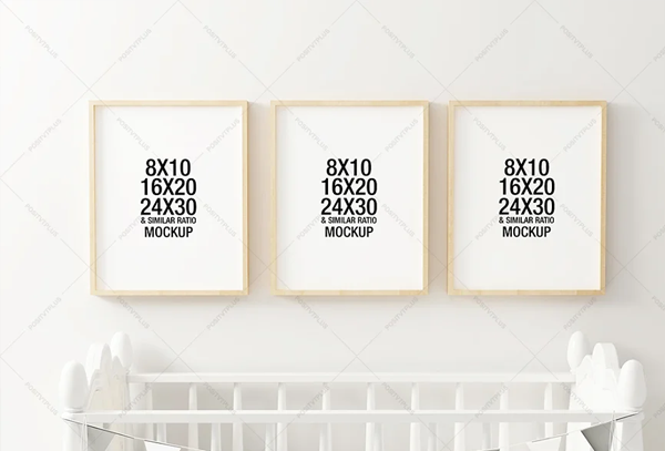 Nursery Frames PSD Mockup Template