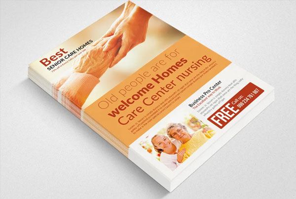 Nursing Care Homes Flyer Template