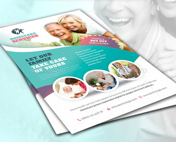 Nursing Care Service Flyer Template