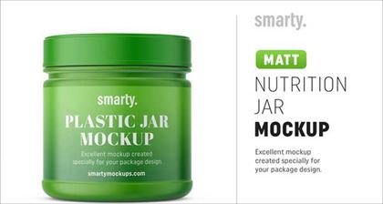 Nutrition Jar Mockup PSD Template