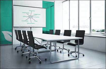 Office Interior Branding PSD Mockups