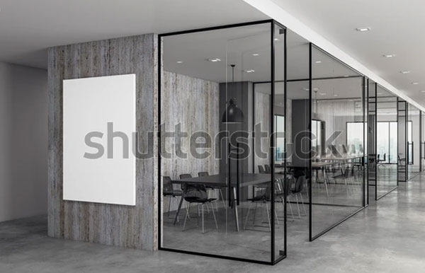 Office Interior Advertisement Mockup