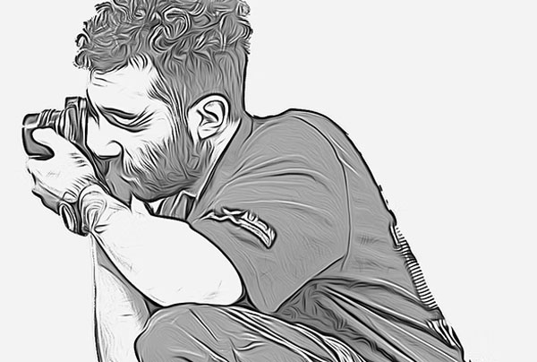 Oil Outline Sketch Photoshop Action
