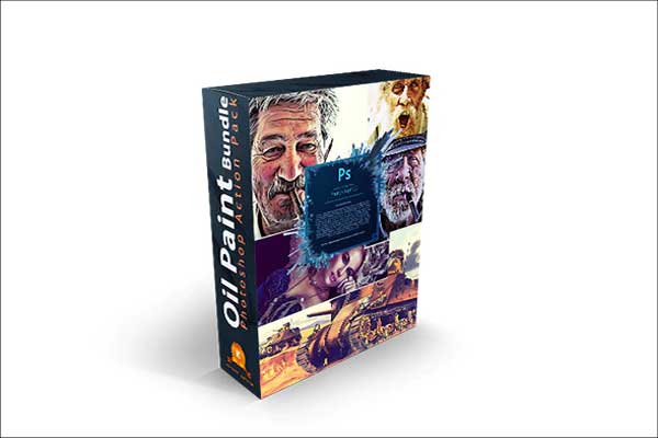 Oil Paint Photoshop Action Bundle