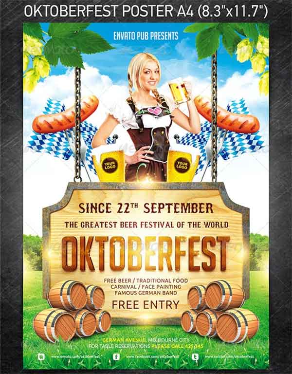 Oktoberfest Festival Poster Template
