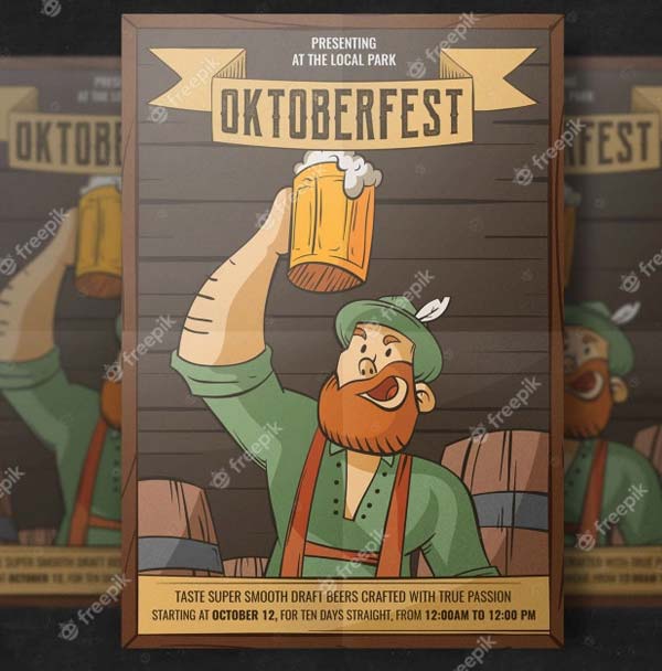 Oktoberfest Flyer Free PSD Template