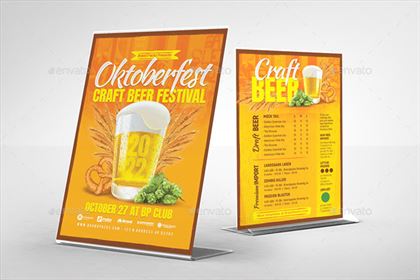 Oktoberfest Menu Flyer