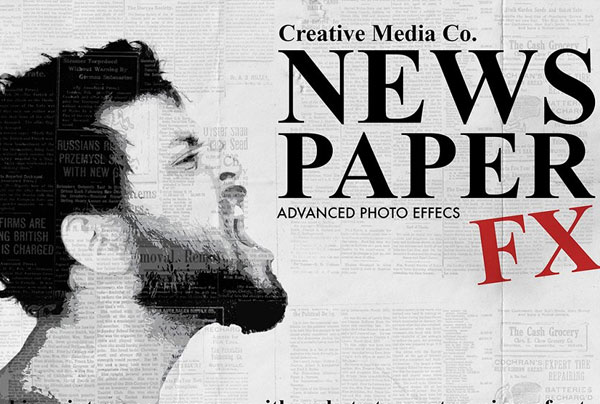 Old Newspaper Art Photoshop Action