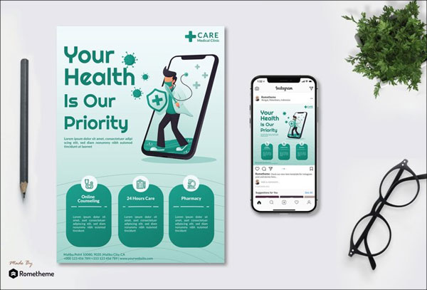 Online Maternity Health Flyer