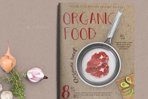 Organic Food Brochure Template