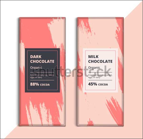 Organic chocolate bar Mockup