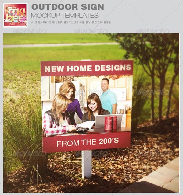 Outdoor Sign Mockup Templates