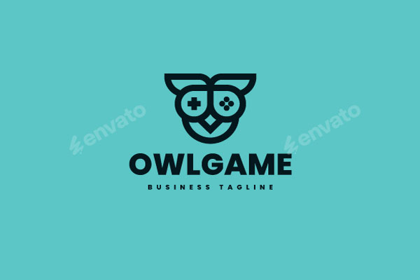 Owl Game Logo Template