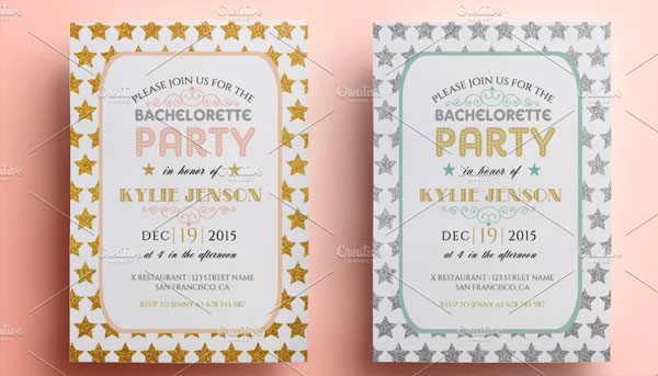 PSD Bachelorette Party Design Template