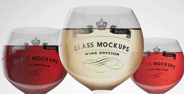 PSD Glass Mockup Template