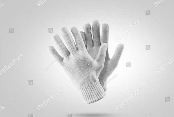PSD Gloves Mockup Free Download