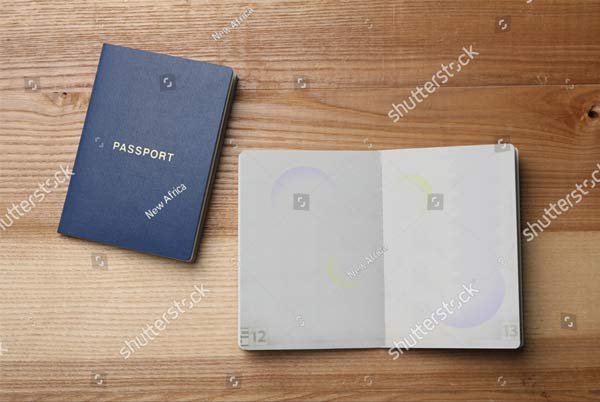 PSD Passport Holder Mockup Download