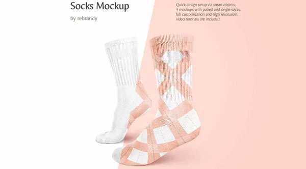 PSD Socks Mockup
