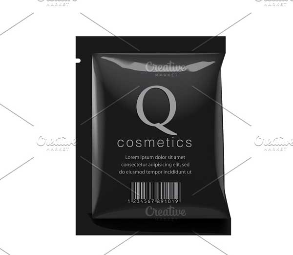 Packaging Foil and Wet Wipes Mockups