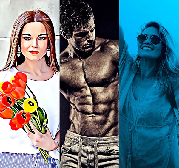 Paint - 3in1 Photoshop Action Bundle