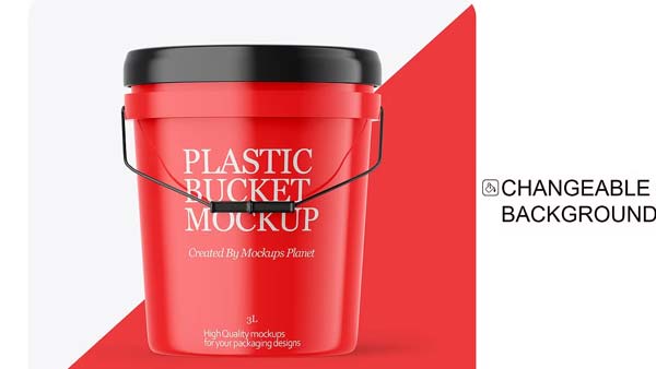 Paint Bucket Mockup Generator Template
