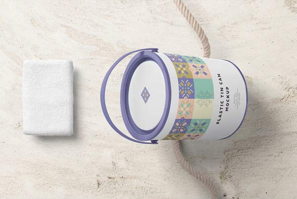 Paint Tin Can Mockups Template