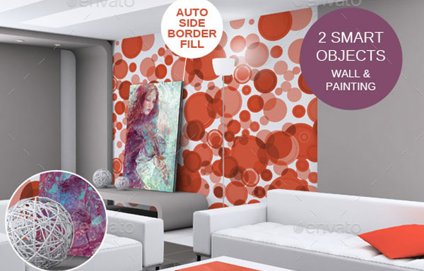 Painting And Wall Art Mockup Template