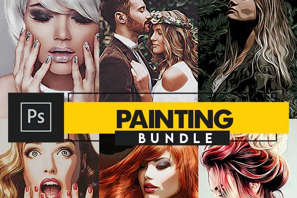 Painting Photoshop Actions Bundle