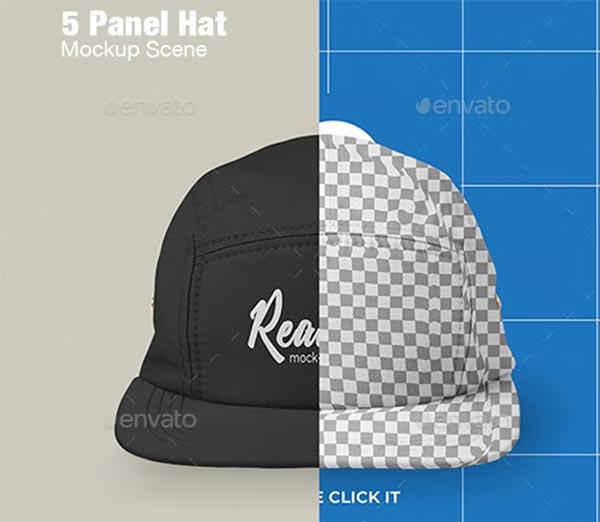 Panel Hat Mockup