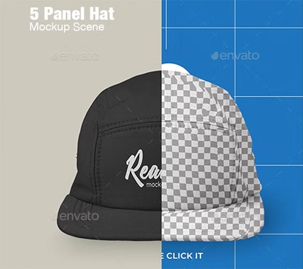 Panel Hat Mockup