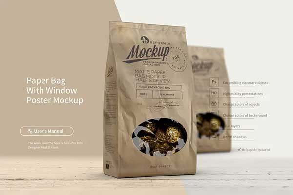 Paper Bag PSD Mockup Template