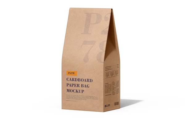 Paper Coffee Bag Packaging Mockup