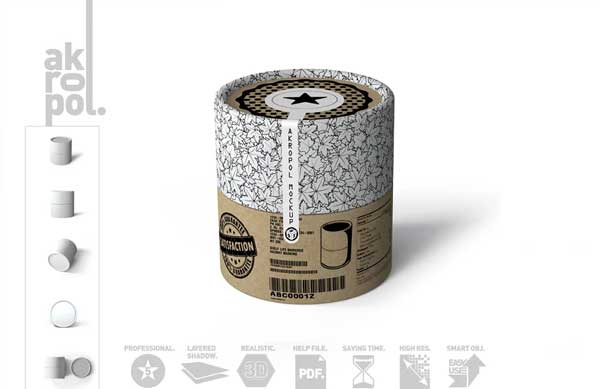 Paper Tubes Mockup