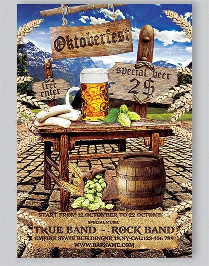 Party Oktoberfest Flyer