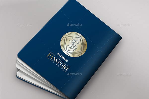 Passport Holder Mockup PSD Download