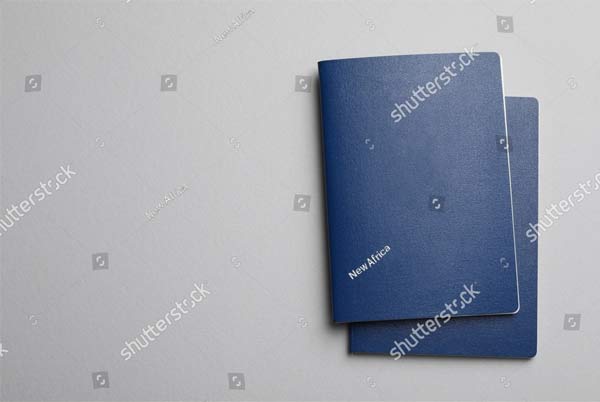 Passport Mockup Free PSD Template