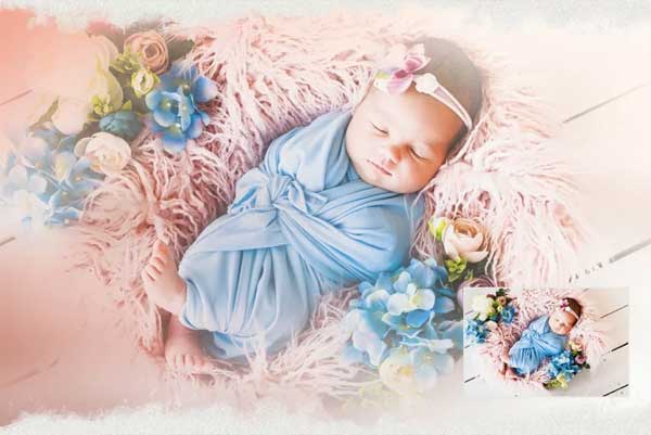 Pastel Spring Painted Photoshop Templates