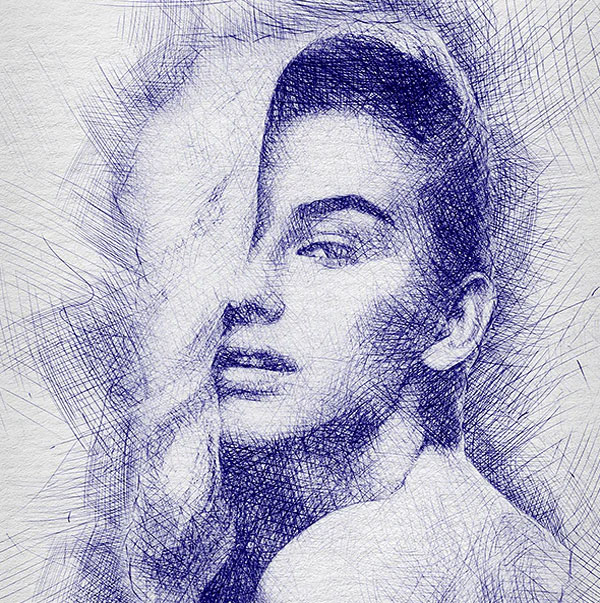 Pen Sketch Photoshop Action