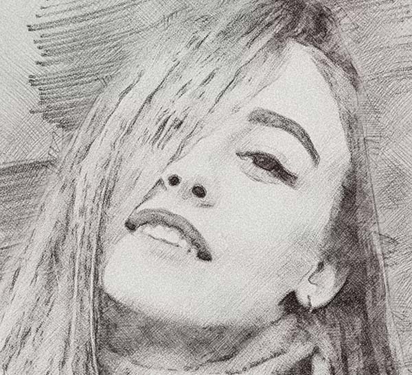 Pencil Sketch Drawing Effect Photoshop Action