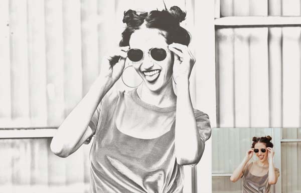 Pencil Sketch Drawing PSD Actions