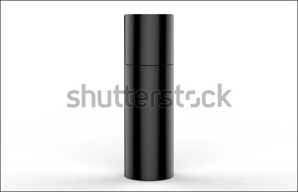 Perfume Deodorant Body Spray Bottle Mockup