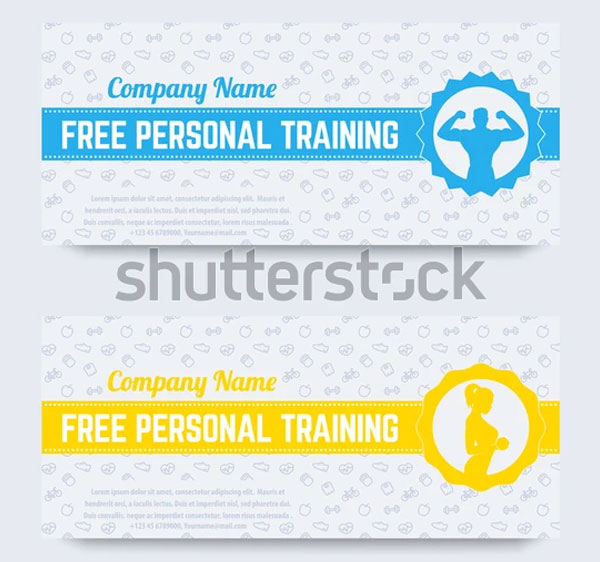 Personal Training Gift Voucher Design