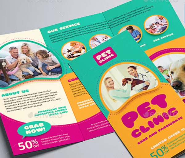 Pet Care Brochure Template